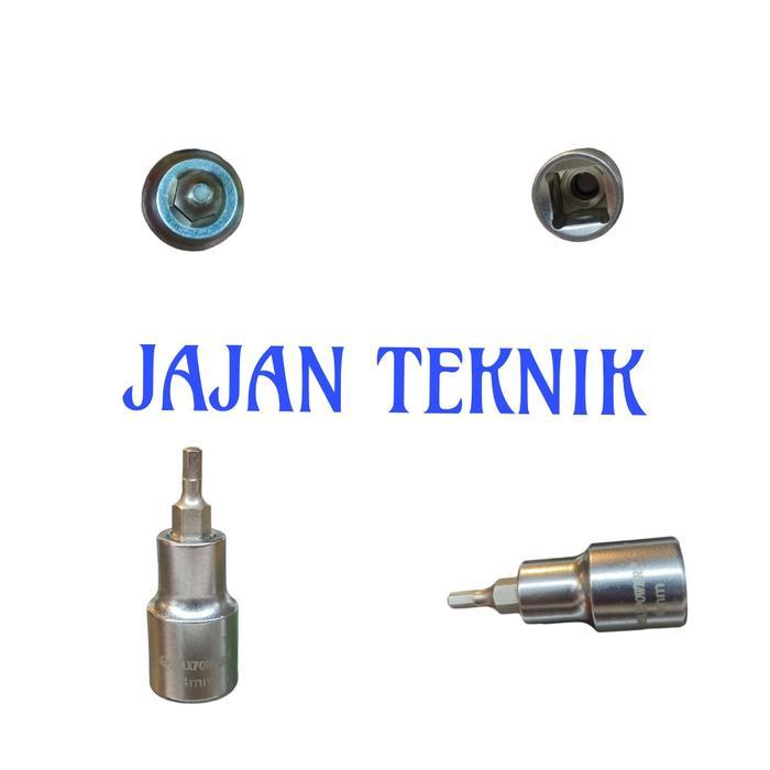 Maxpower Sock Hex Bit 4mm 1/2 DR / Kunci Sock