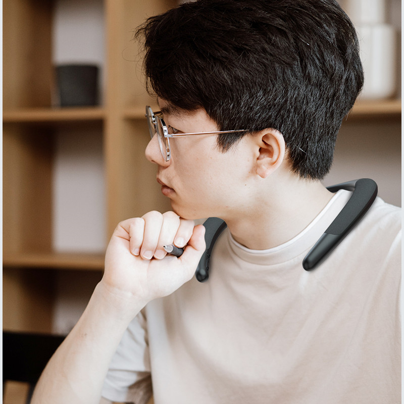Wireless Bluetooth neckband speaker - Portable wearable surround sound system, 3D surround sound,