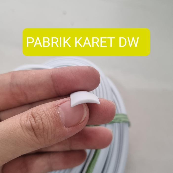 Karet 035 List Lis Alumunium KILAP Omega Plan Hitam Putih karet plin plint list alumunium