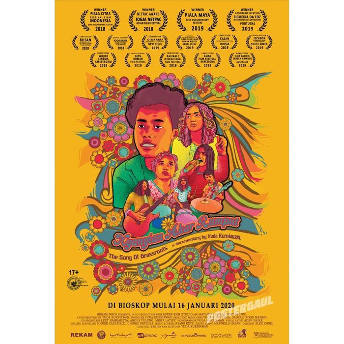 Poster Film NYANYIAN AKAR RUMPUT - original Indonesian 1sh. 68x100 cm