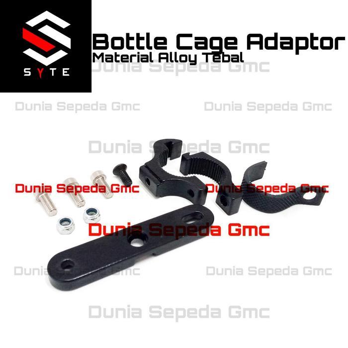 Bracket Adaptor Holder Tempat Botol Minum Stang Seatpost Sepeda Alloy #Gratisongkir