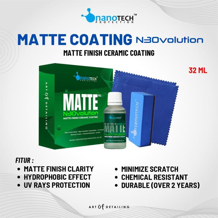 New Matte Ceramic Coating N3Ovolution - Nanotech Protection - Nano Ceramic Coating Mobil Motor Cat