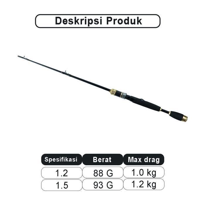 Readyyy Joran Pancing Carbon Ringan Kuat Sensitif Nyaman Dipakai Cocok Casting Dan Spinning -