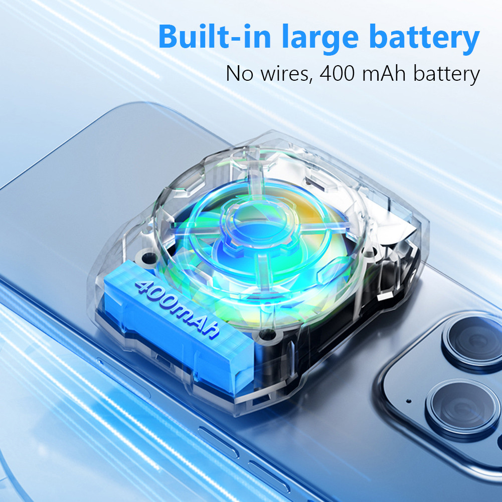 Phone Radiator 3 Speed Magnetic Phone Tablet Cooler Rechargeable Cooling Fan For iPhone 15 14 13 12