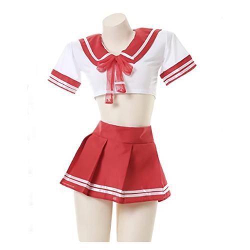 Diskon Lingerie Set Cosplay Japan seragam Student Rok Mini A171 Tidur Wanita New