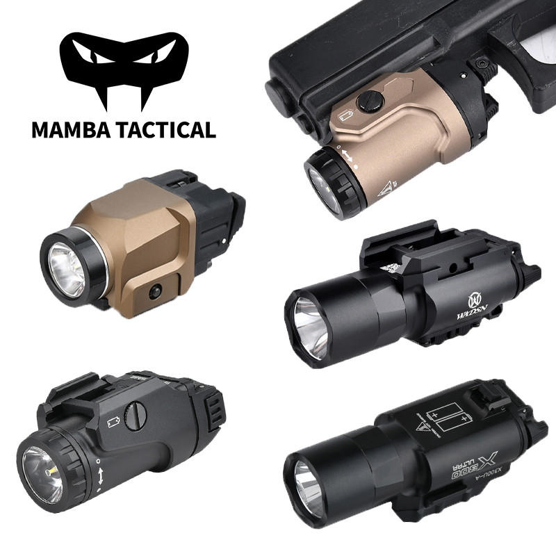Terbatas WADSN Compact Tactical Pistol Light TL-7A LED Hanging Flashlight Fits Glock & Picatinny Rai