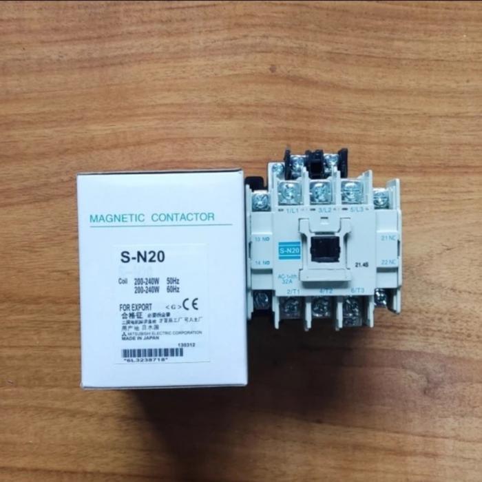 Contactor Mitsubishi Sn20 Sn20 Sn 20 Sn20 220V Ready