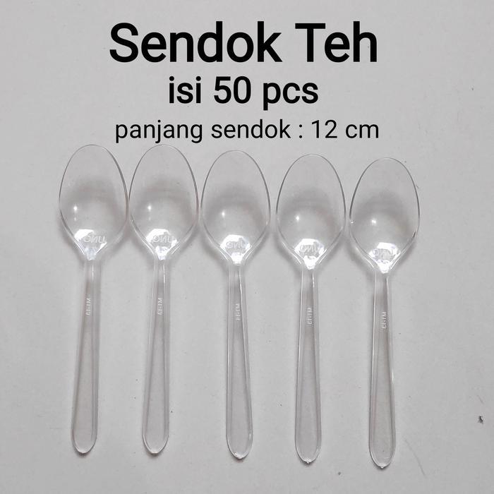 Sendok plastik bening kecil, Sendok teh, sendok eskrim