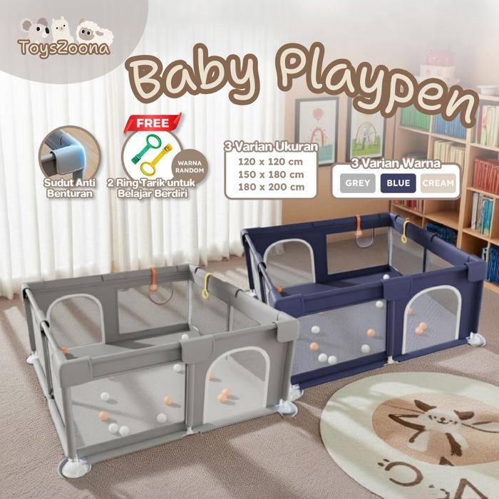 toyszoona playpen pagar pengaman bayi tempat bermain anak pagar mainan anak pagar bayi kolam main