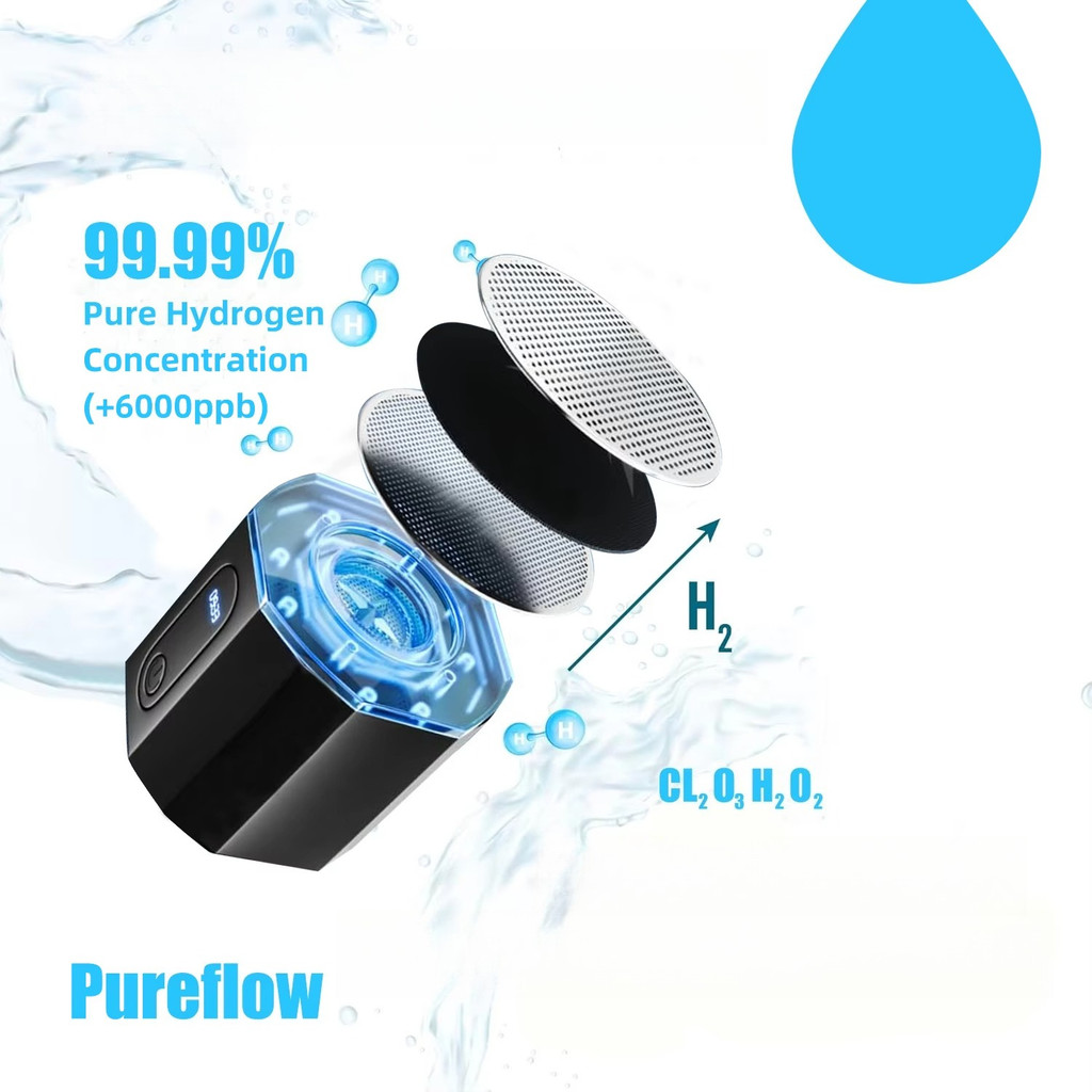 LED Display Usb Charging Hydrogen Water Generator Bottle High Pbb 10000 Ppb H3o Hydrogen Water Maker