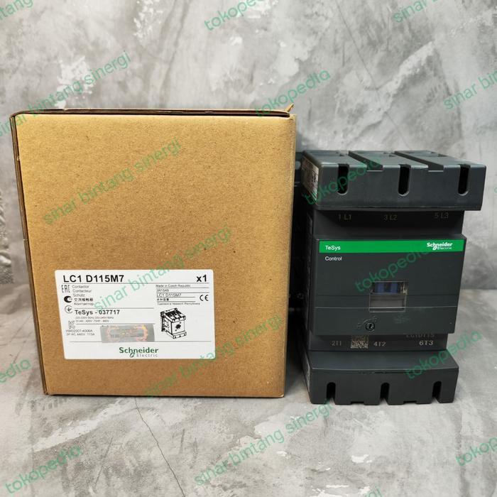 KONTAKTOR SCHNEIDER LC1D115 3KUTUB LC1D115M7