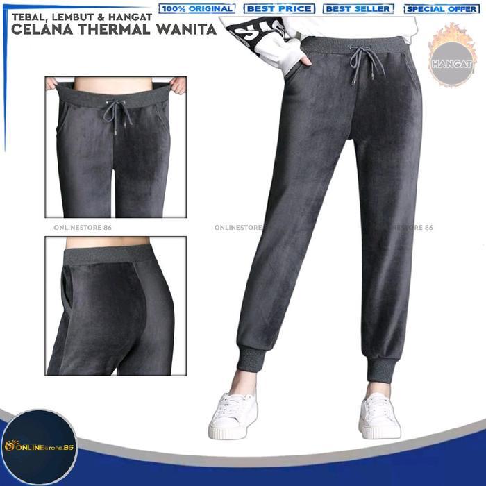 Tally - Celana Winter Wanita Musim Dingin / Celana Long John Wanita Thermal Winter Musim Dingin