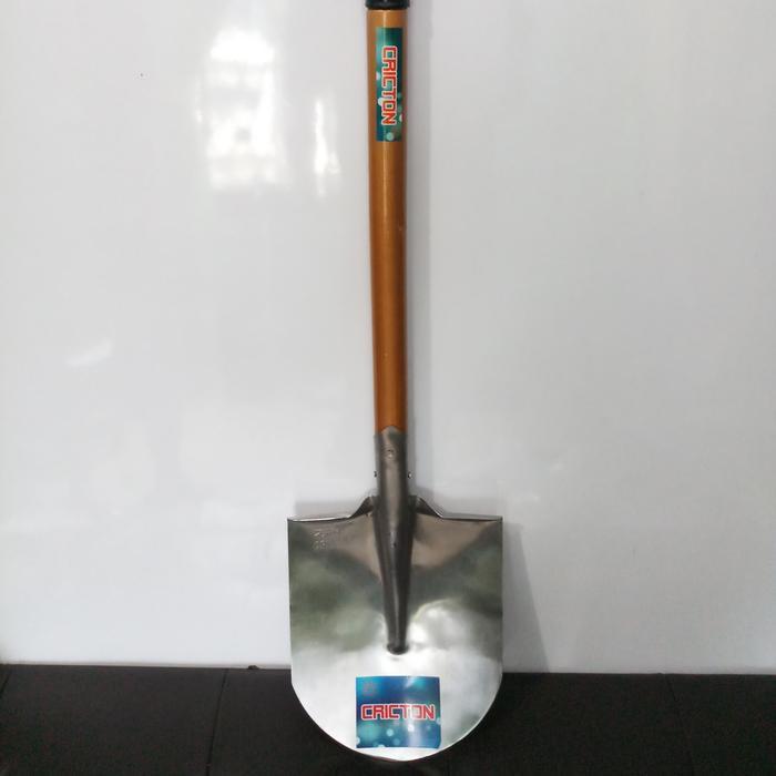 SEKOP LANCIP STAINLESS GAGANG KAYU CRICTON / SEKOP PASIR GAGANG KAYU