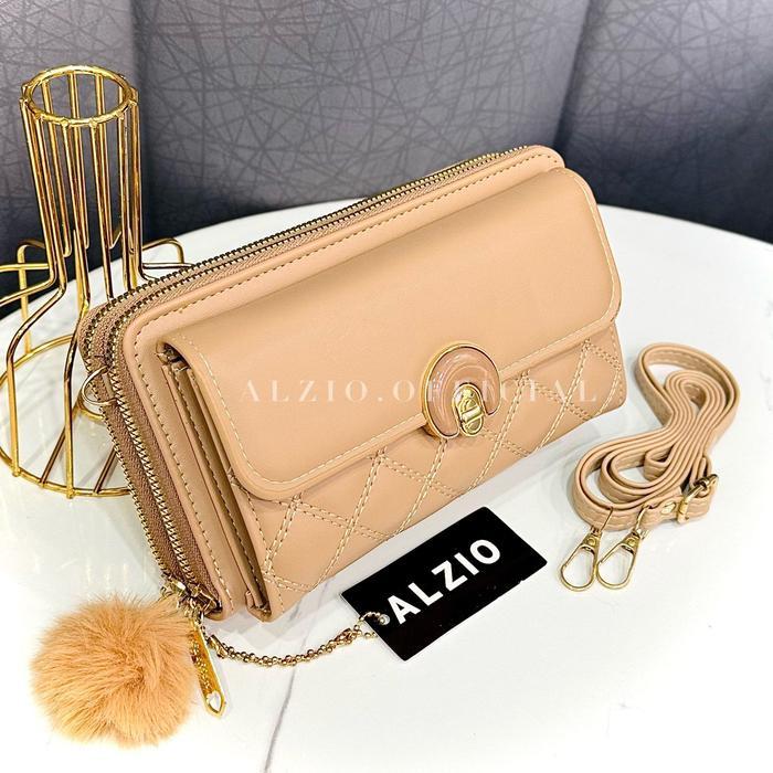Terlaris Dompet Alzio Kira - Dompet Wanita Multifungsi Hape Hpo Sling Bag Pouch Tas Korea Kartu