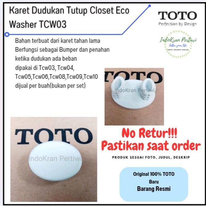NEWW Karet Dudukan Tutup Closet TOTO TCW03 ECO washer/Sparepart TOTO
