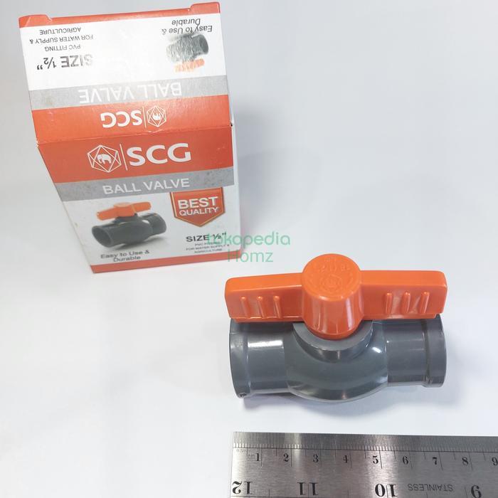 "New" SCG Ball Valve/Stop Kran 1/2" in Pvc/Balpalev/Bol valve/Stop Keran 1/2