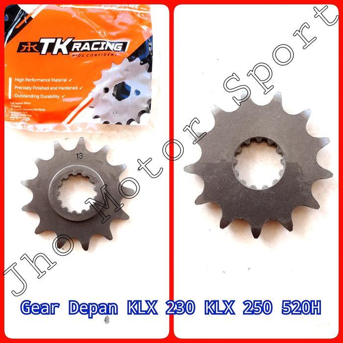 GEAR DEPAN KLX 250 MERK TK UKURAN 13T DAN 14T