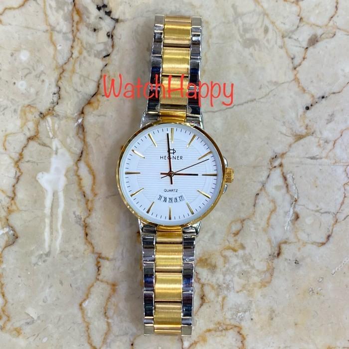 HOT SALE JAM TANGAN WANITA ANALOG HEGNER 5025 HW5025 HW 5025 SILVER GOLD QUARTZ TERMURAH
