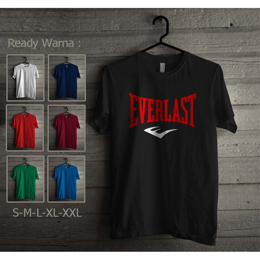 Kaos Everlast Boxing Logo Kaos Distro