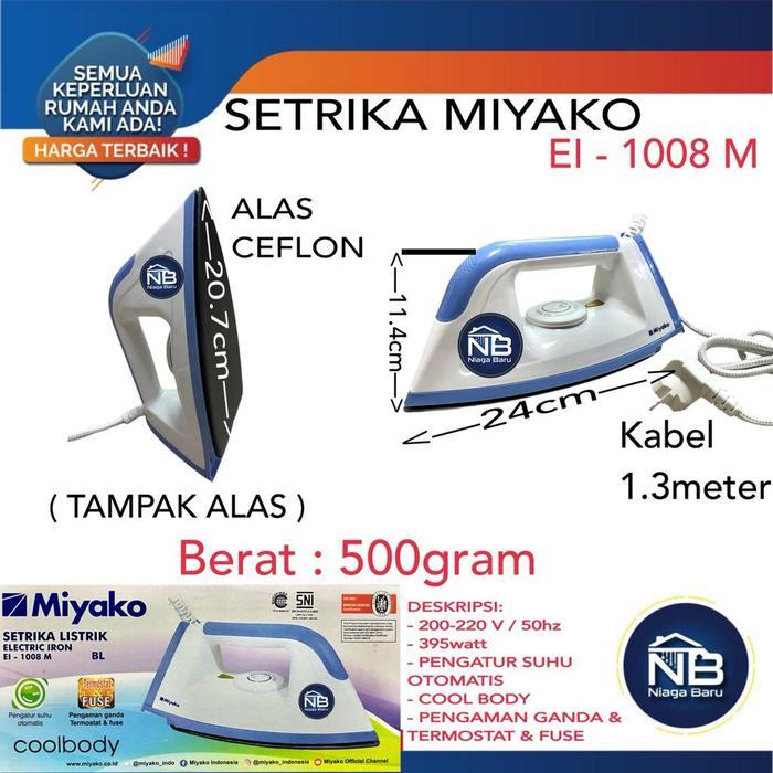 Setrika Miyako EL 1008 M EL1008M Setrika Listrik