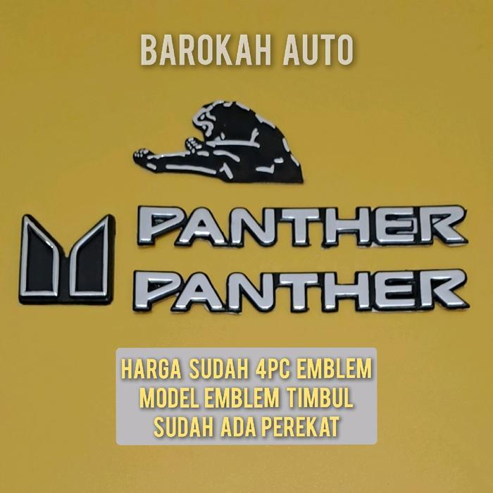 EMBLEM PANTHER LOGO MACAN PLUS LOGO M UNTUK PANTHER LAMA SUDAH 4PC FOR SALE
