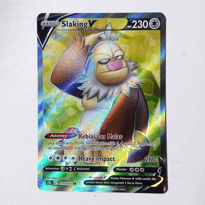 Slaking V SR 079/071 S10b - Kartu Pokemon Indonesia