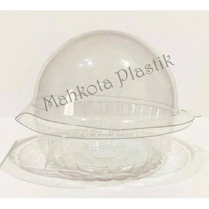 Mika Plastik Setengah Bulat isi 50pcs Mika Cupcake Mika Puding