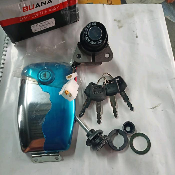 KUNCI KONTAK RX KING NEW RXKING KUNCI TOOL BOX YAMAHA RX-KING NEW TUTUP TANGKI PAKET LENGKAP