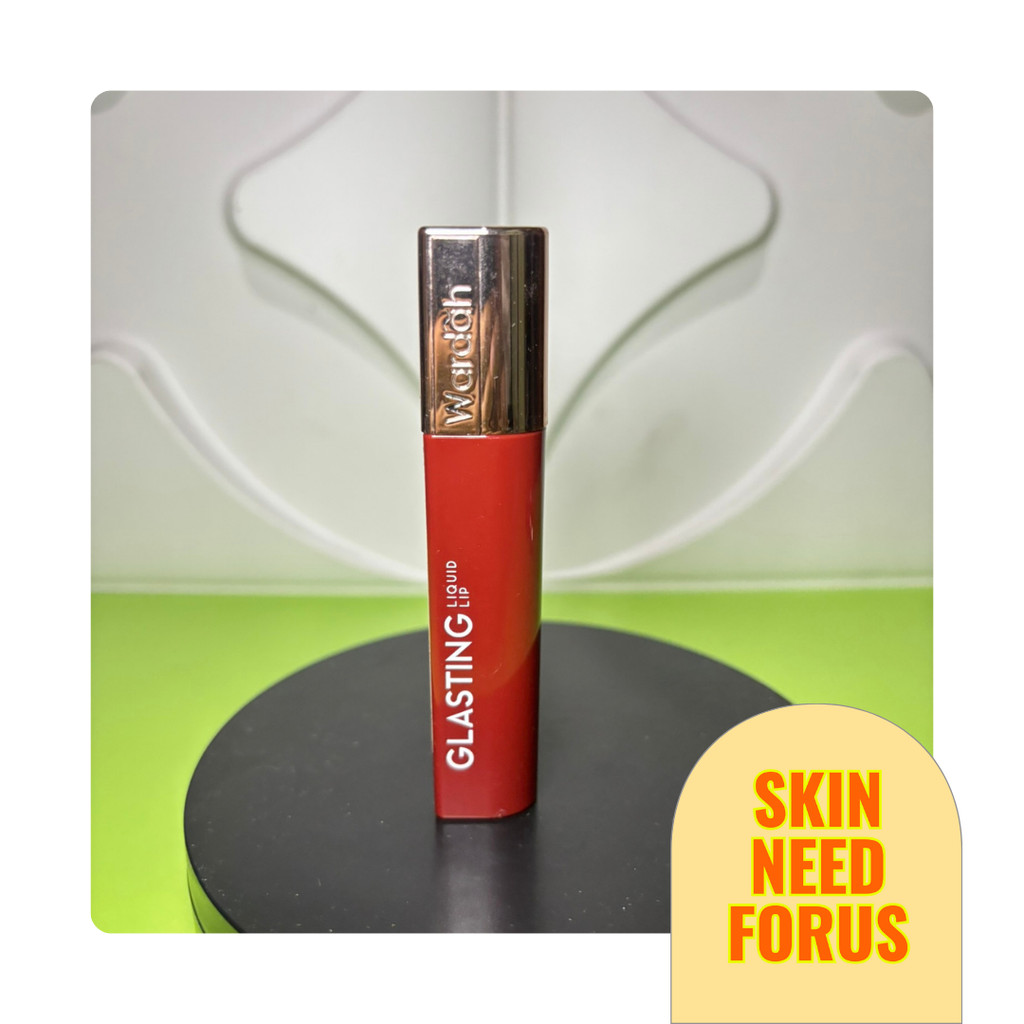 Wardah Glasting Liquid Lip 06 Ruby Sparks Original Lip Gloss Shine Tint Tahan Lama Natural Glow Fini