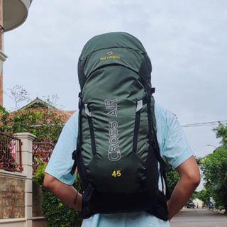 Consina Hike - Carrier 45 Liter Tas Gunung Pria Wanita Carier Tas Hiking Outdoor Keril Tas Ransel
