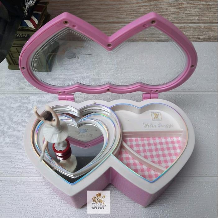 Kotak Musik Love Ballerina Hiasan Meja Music Box