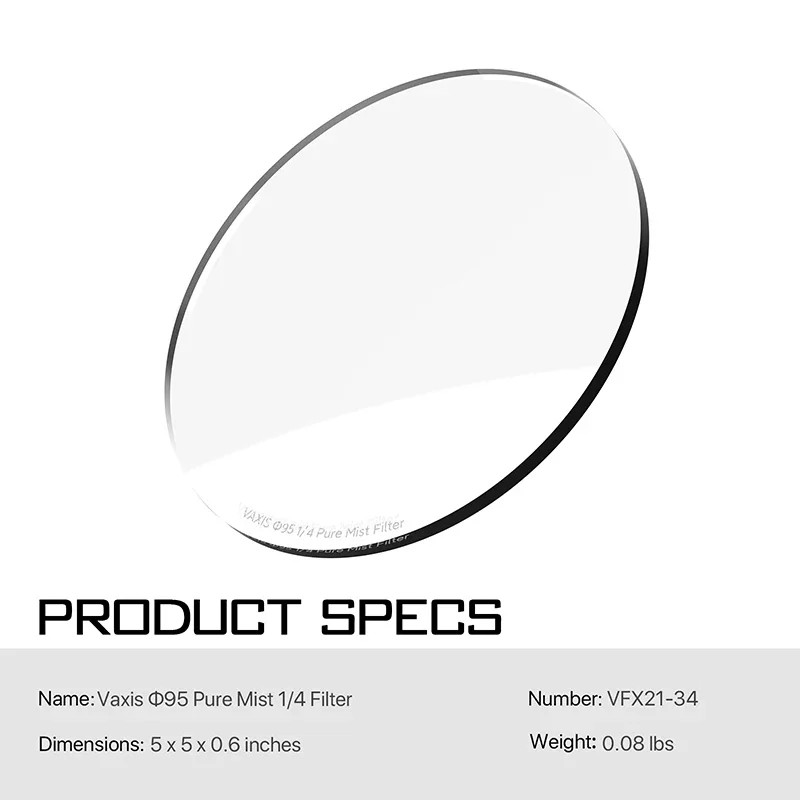 Vaxis 95mm Filter Compatible Tilta MB-T16 IRND Pure Mist Black Pro Mist Polarizing VI LINE