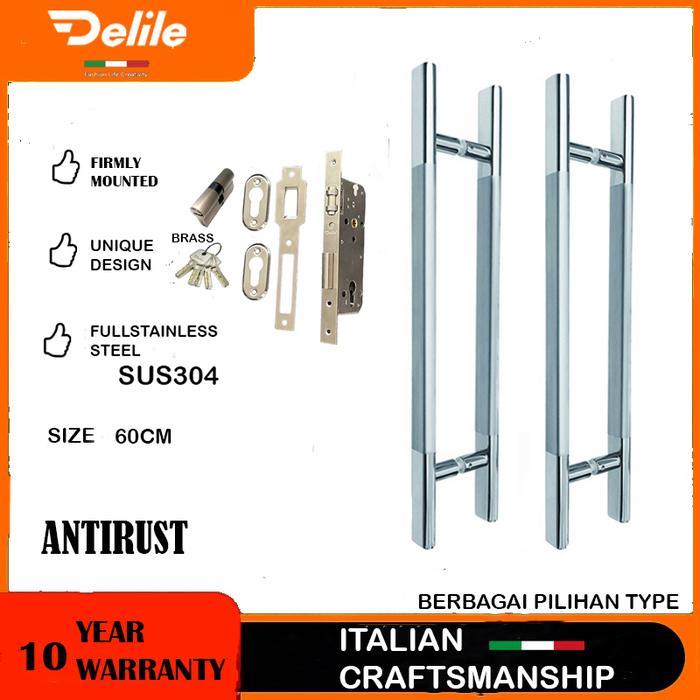 Pegangan Pintu Rumah /Gagang Pintu Rumah 2 Pintu /Full Handle /Tarikan Pintu 2