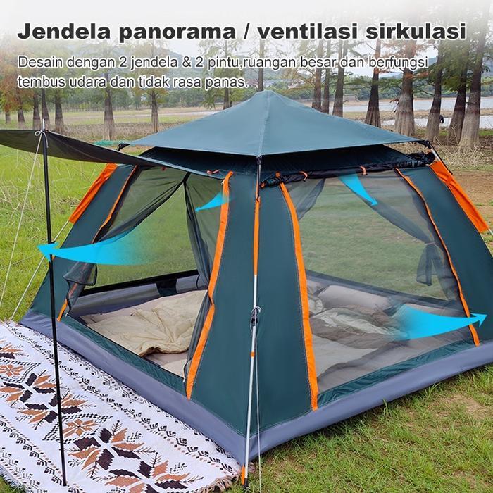 Tenda Camping Kapasitas 4-6 Orang Tenda Gunung Tenda Otomatis