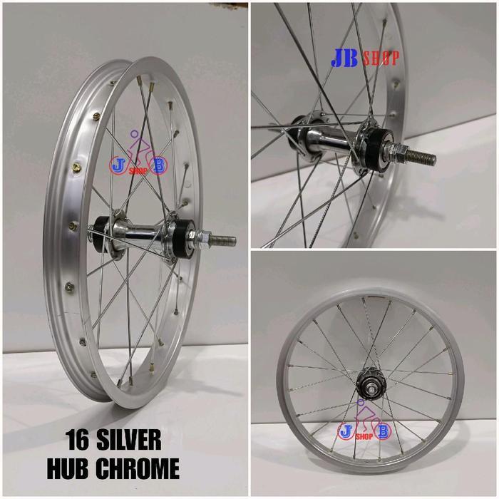 VELG RIM RODA SEPEDA 16 INCH ALLOY WHEELSET WHEEL SET SIAP PAKAI STEL JADI SEPEDA BMX MINION LIPAT