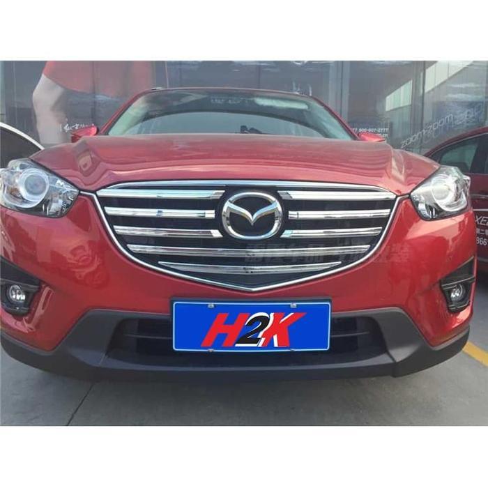 Details Look Aksesoris Mazda CX5 - Grill Cover untuk New Mazda CX-5 2015-2016 FL