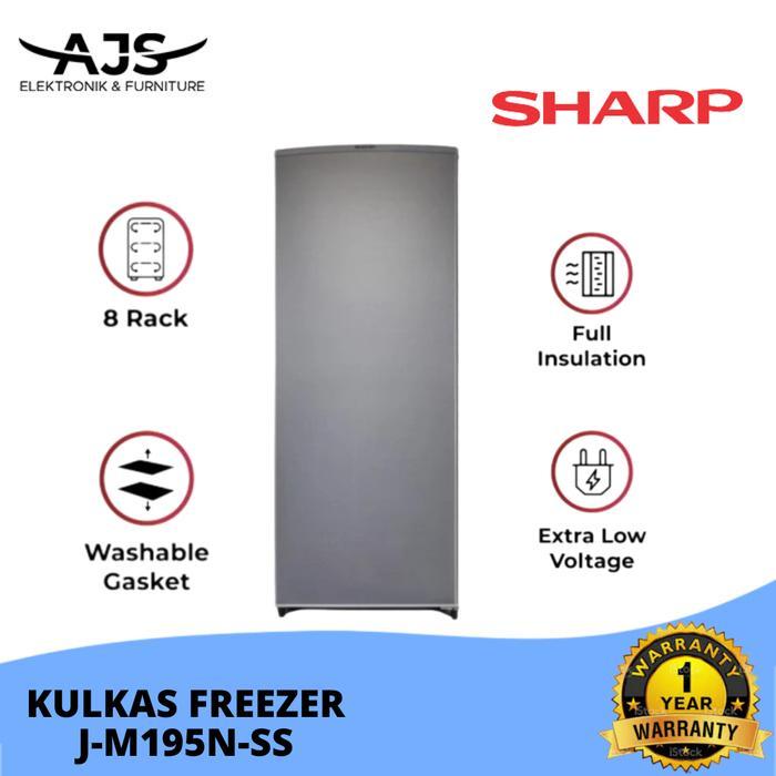Sharp Freezer Es Batu 8 Rak FJM 195 / FJ-M198 garansi resmi - FJM 198