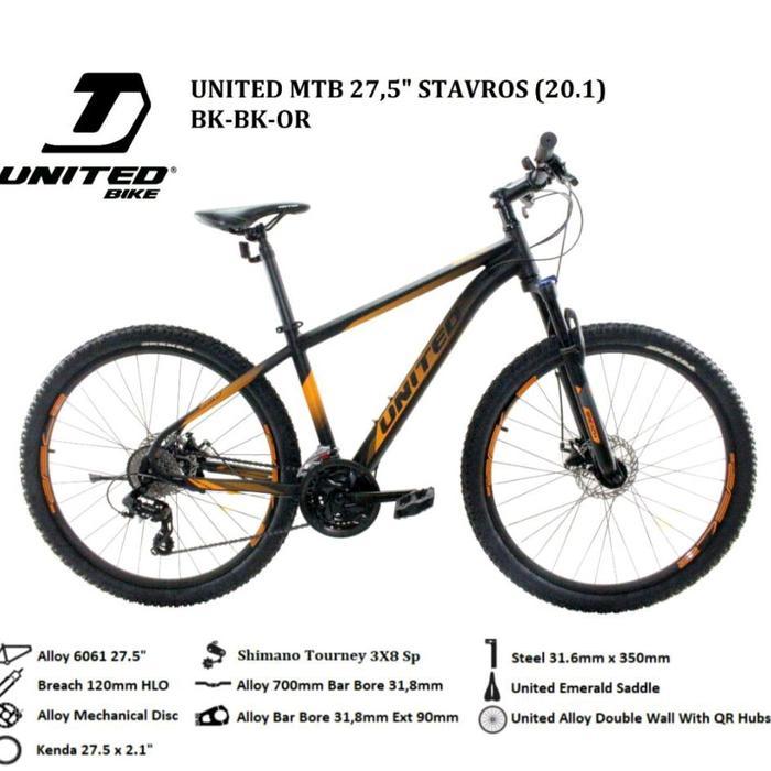 Sepeda Gunung MTB United Stavros 27.5 inch