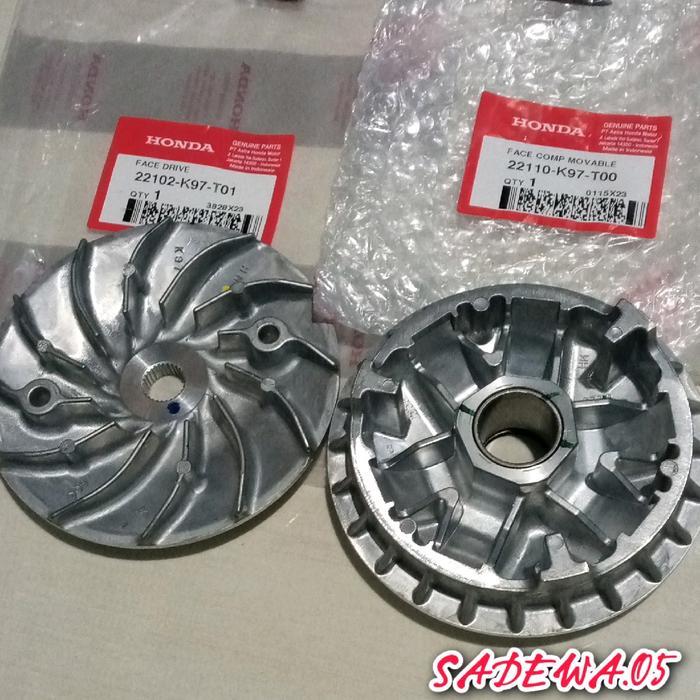 FREE ONGKIR PULLY DEPAN PCX150 RUMAH LOLER SET KIPAS RUMAH LOLER K97 PCX 150 ORIGINAL AHM BISA COD
