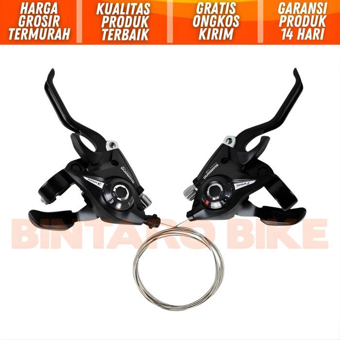 shifter brake set sepeda 3 x 7 speed st-ef51 operan gigi mtb dll