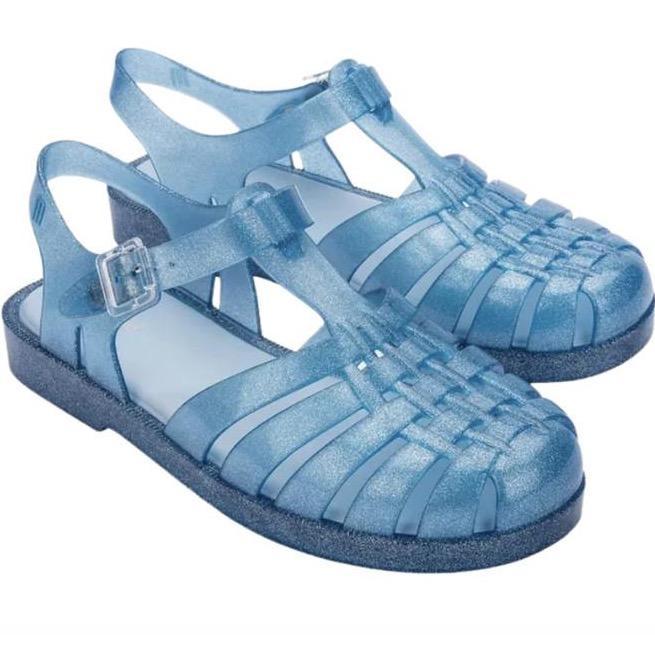 Sepatu Sandal Wanita Melissa Possession Shiny Ad Glitter Blue