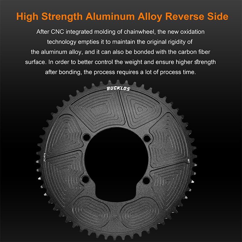 BUCKLOS 110BCD Chainring for Tiagra 4700/105 5800/Ultegra 6800 Road Bike Chainring Bicycle 110 BCD