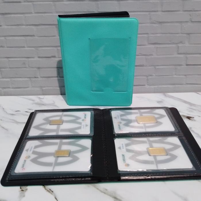 "New" Dompet Logam Mulia Emas / Album LM Tempat Penyimpanan Fine Gold Save