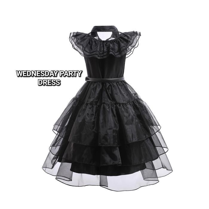 TOKYOBERRY WEDNESDAY PARTY DRESS KOSTUM HALLOWEEN ANAK VAMPIRE ADDAMS
