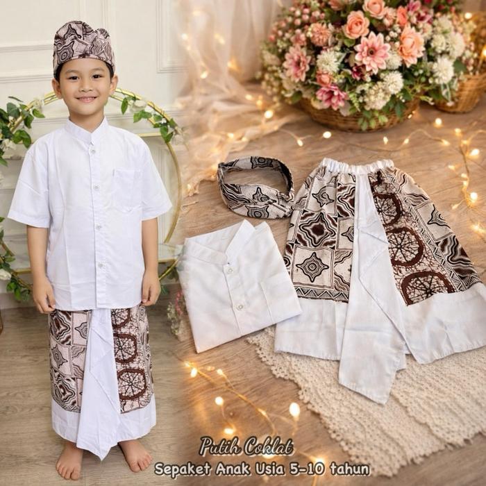 Set Pakaian Adat Bali Anak Cowok Terbaru - Motif Fashion