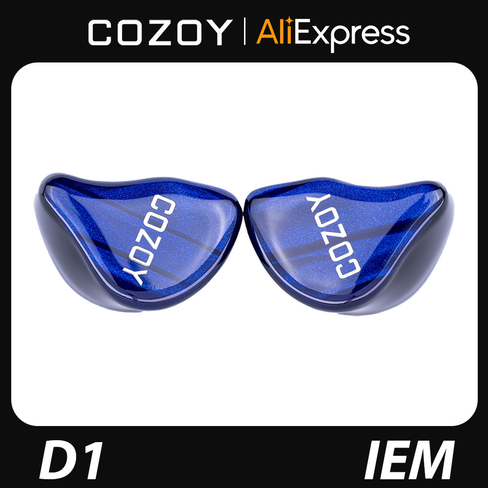 COZOY D1 IEM 10mm Graphene Diaphragm Dual Magnetic Circuit Dual Cavity Dynamic Wired In-Ear