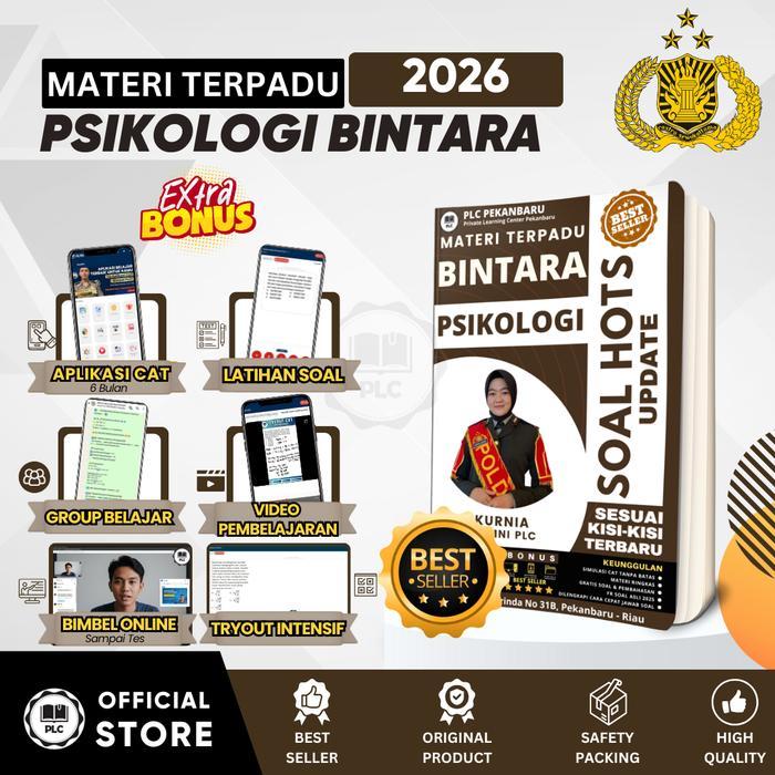 PLC - Buku Psikologi Bintara Modul 2026 Polri Soal HOTS Terupdate A4 392 Halaman Latihan Soal