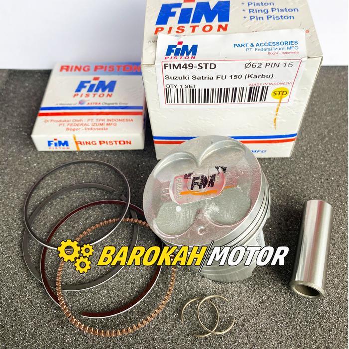 Piston Kit Seher Set Satria Fu 62 62.5 63.5 64 Pin 16 Fim
