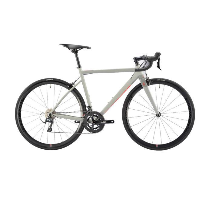 Sepeda Balap RoadBike Element Curved Camp Carbon Fork RD Shimano SNI - Abu-abu, 480