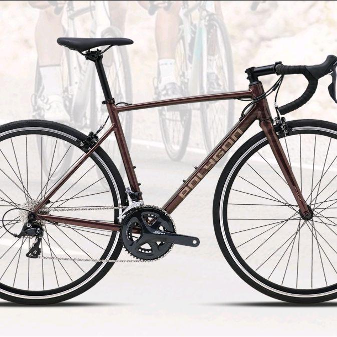 Sepeda Balap Roadbike Polygon Strattos S3 - Brown, L